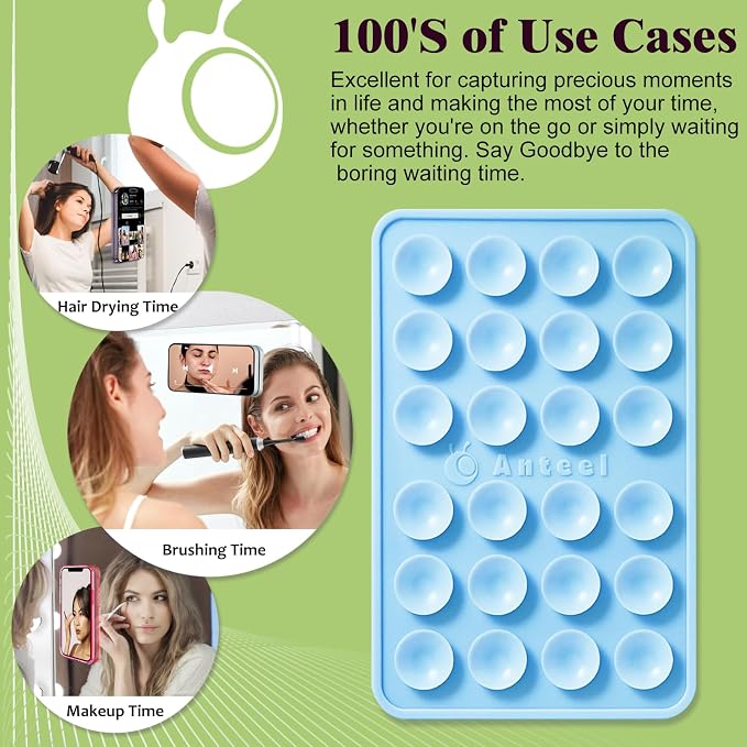 Anteel MAX Silicone Suction Phone Case Adhesive Mount, Upgraded Super Strong