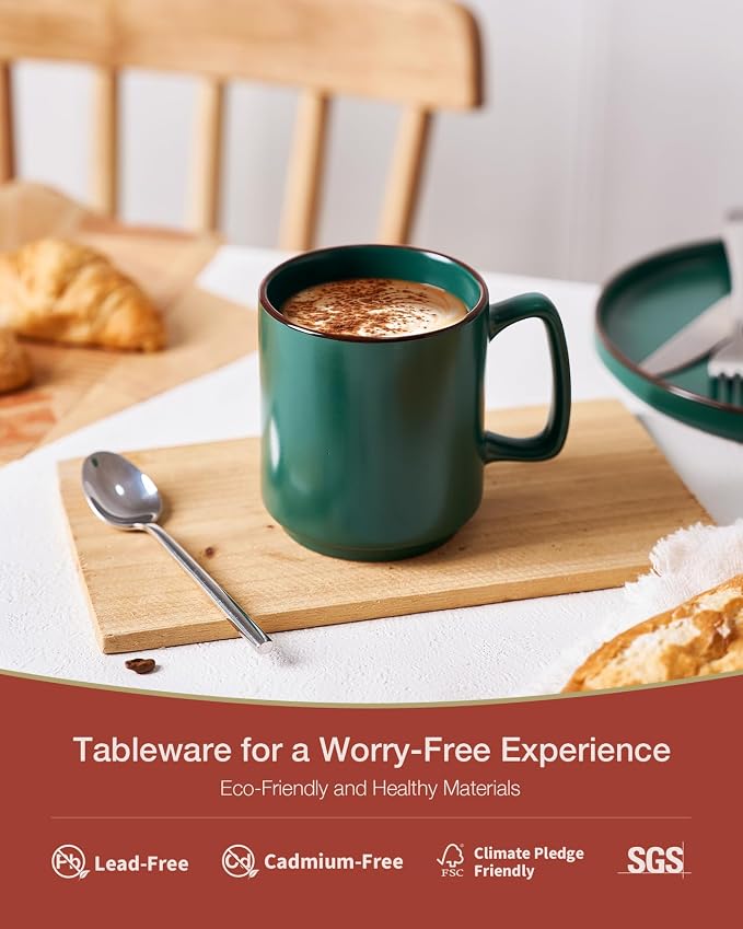 famiware Coffee Mugs Set of 6, Nebula 14oz Coffee Mugs Ceramic Cup Set |