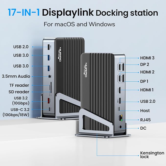 DisplayLink Docking Station Triple 4K@60Hz Monitor