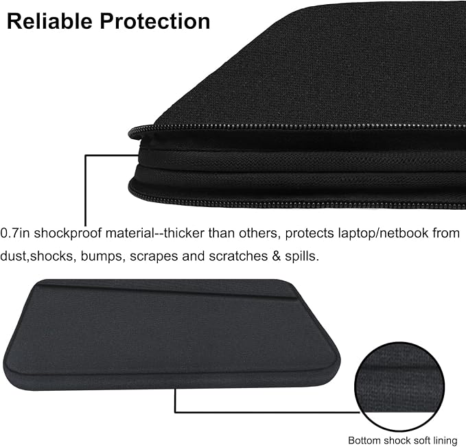 Laptop Sleeve Case 13.3 Inch, Durable 14 Inch Laptop Case Computer Carrying Bag