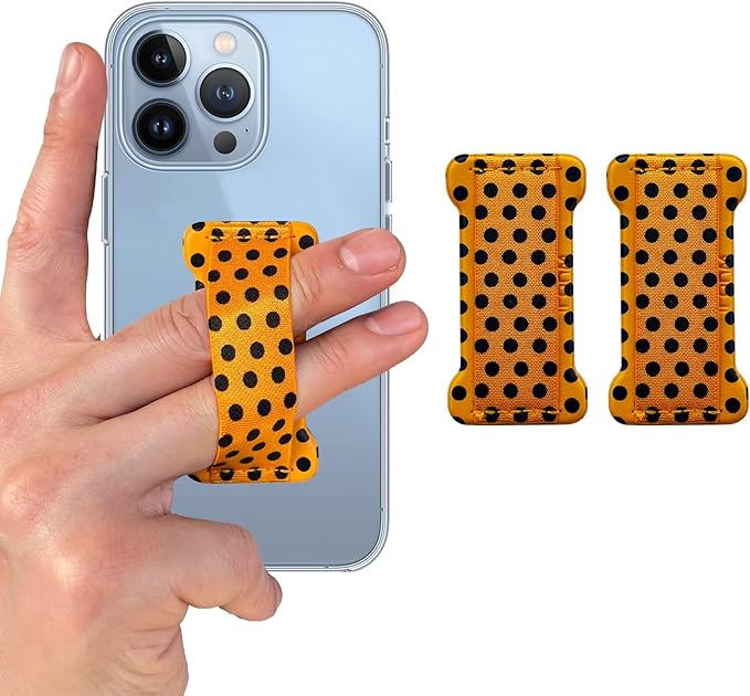 Phone Grip Holder for Hand, Universal Finger Strap Phone Holder, Finger Selfie