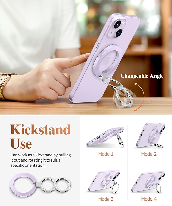 GVIEWIN Magnetic Phone Ring Holder, Compatible