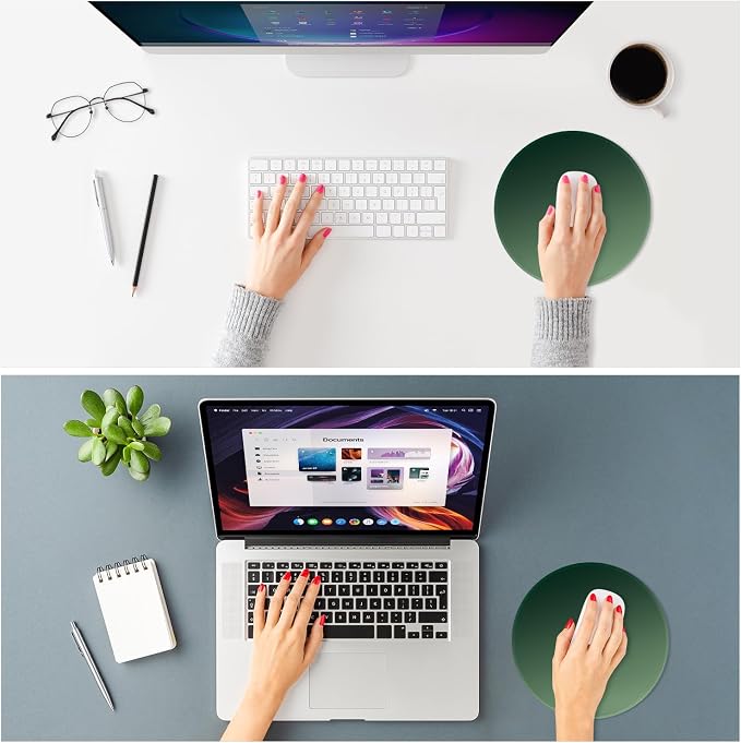 ITNRSIIET Mouse Pad Non-Slip Rubber Base Smooth Surface Stitched Edges