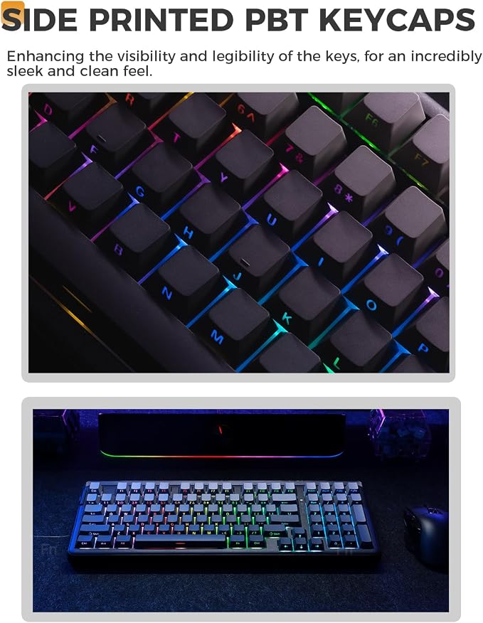DAREU EK98PRO Wireless Mechanical Keyboard, Gasket Hot Swappable Custom