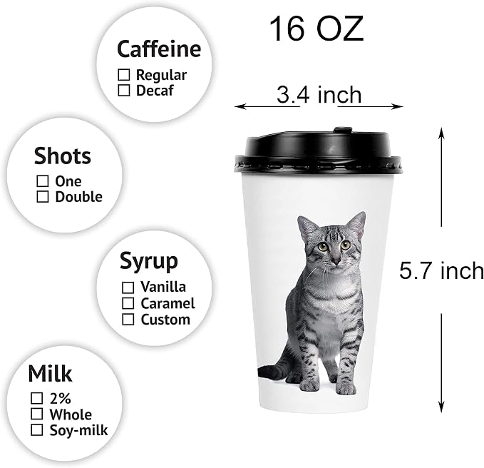 Youngever 72 Sets Disposable Coffee Cups