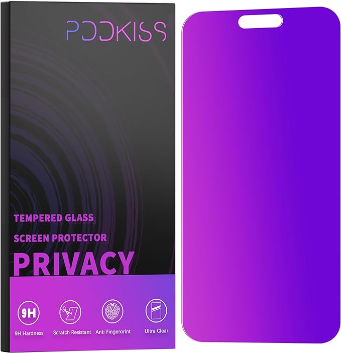 Compatible for iPhone 15 Pro Max Privacy Screen Protector Tempered Glass 6.7