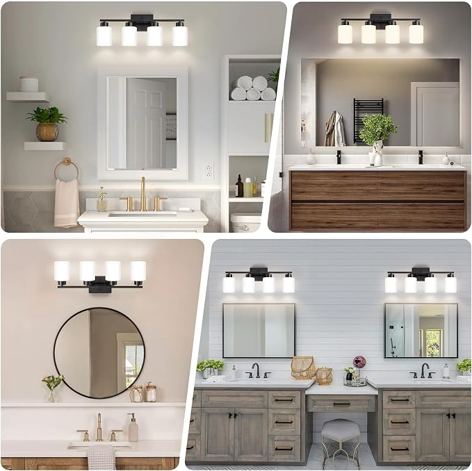 Black Bathroom Light Fixtures