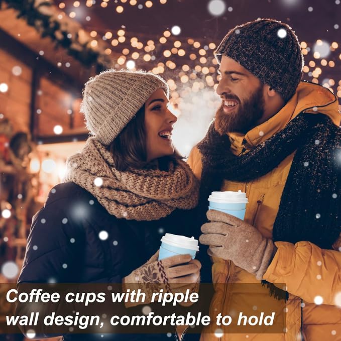 Patelai 48 Pcs 12 oz Disposable Coffee Cups