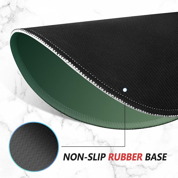 ITNRSIIET Mouse Pad Non-Slip Rubber Base Smooth Surface Stitched Edges