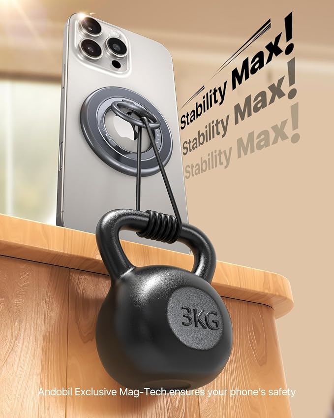 andobil 2025 Upgraded Double-sided Magnetic Phone Grip