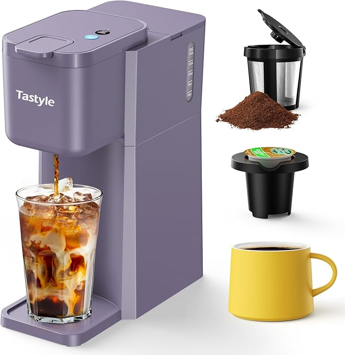 Tastyle Mini Single Serve Hot and Iced Coffee Maker