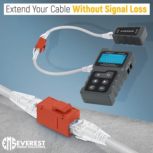 Everest RJ45 CAT6 Keystone Coupler in Orange