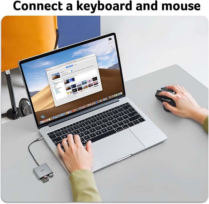 Acer SD Card Reader USB C, 3 in 1 Memory Card Reader