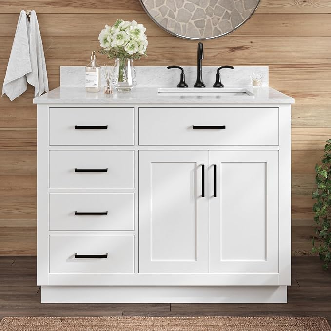 Hepburn 43 Inch Single Sink Bathroom Vanity in White