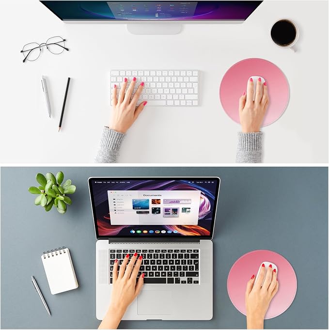 ITNRSIIET Mouse Pad Non-Slip Rubber Base Smooth Surface Stitched Edges