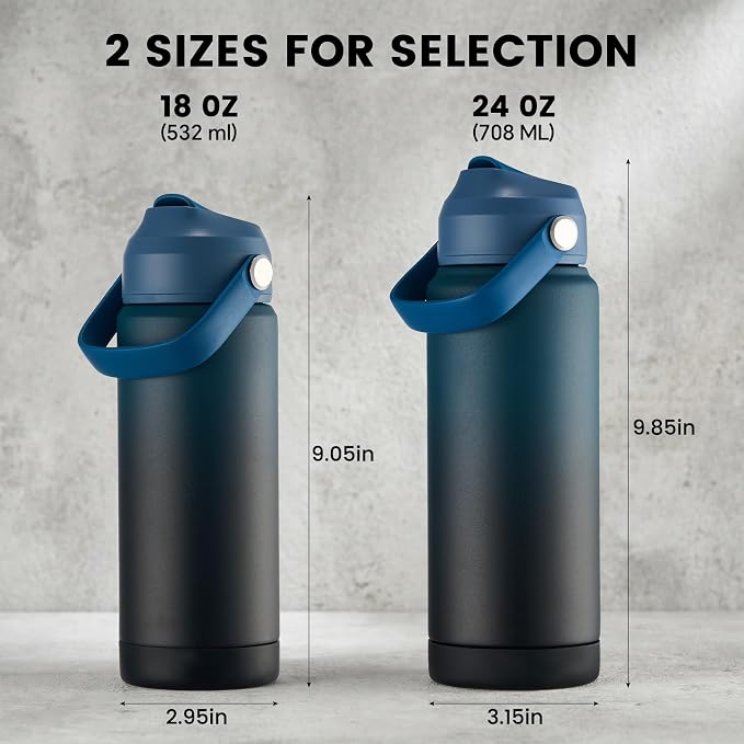 Fijinhom 24 oz Insulated Water Bottle