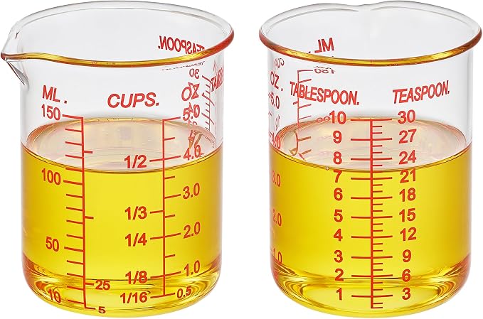 High Borosilicate Glass Measuring Cup-V-Shaped Spout，Glass Measuring Beaker