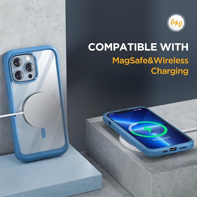 Miracase Magnetic Glass for iPhone 13 Pro Case, Compatible