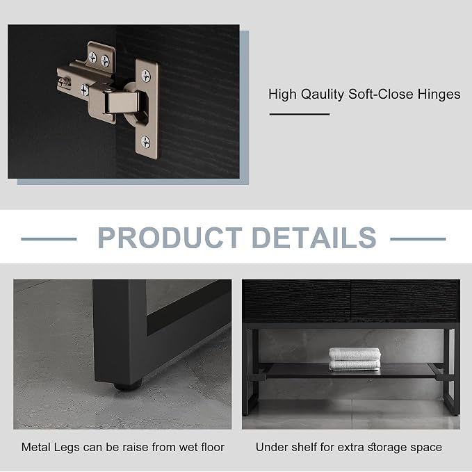 LUCKWIND 48" Bathroom Vanity