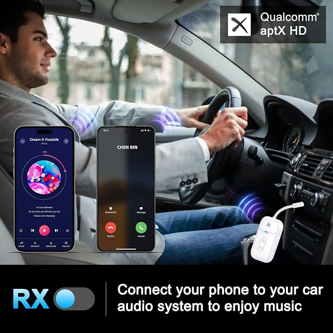 Premium Airplane Bluetooth 5.4 Transmitter Adapter, Supports 2
