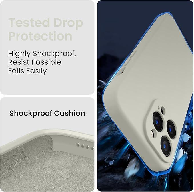 FireNova for iPhone 14 Pro Case, Silicone Upgraded Phone Case with, Soft