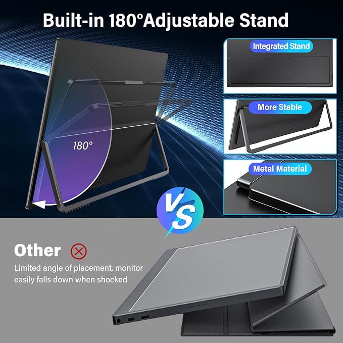 InnoView 18 Inch 260Hz Portable Gaming Monitor, 2K QHD 100% DCI-P3 Portable