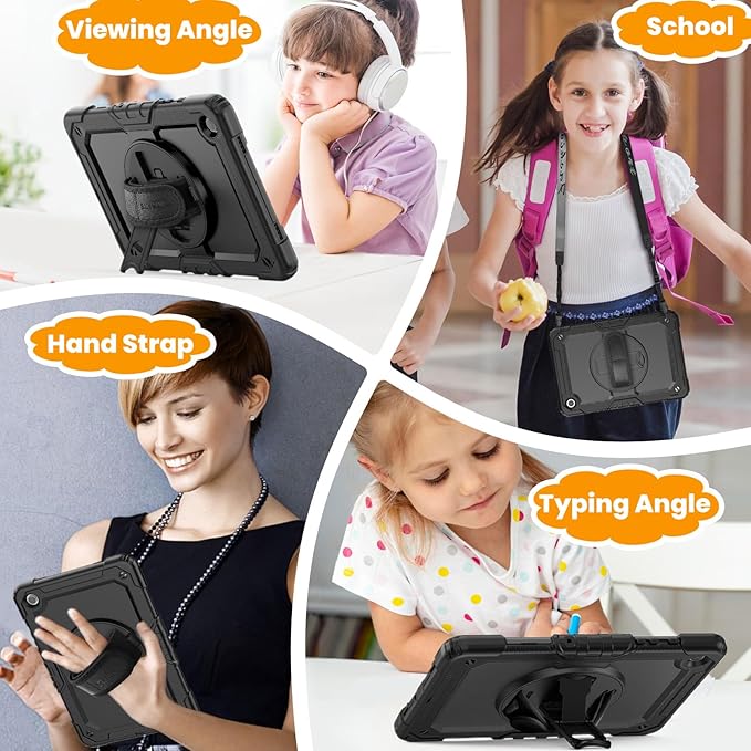 SEYMAC stock Case for Samsung Galaxy Tab A8 10.5'', Full-Body Drop Protection