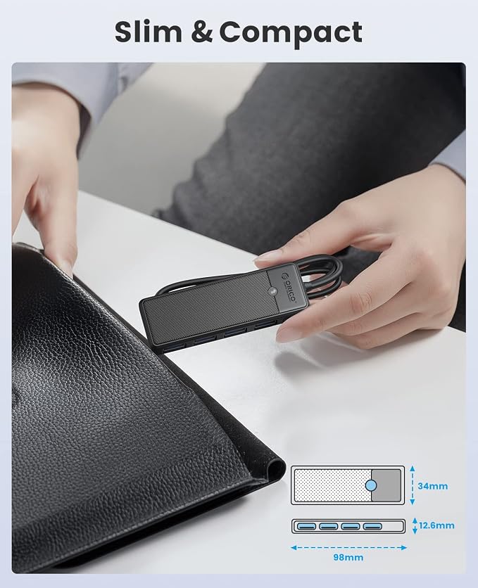 ORICO USB 3.0 Hub, 4-Port USB Hub