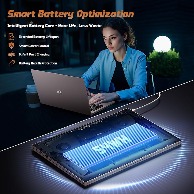 NIMO 15.6" FHD IPS Laptop, Intel N150, 16GB RAM 1TB SSD, Backlit Keyboard