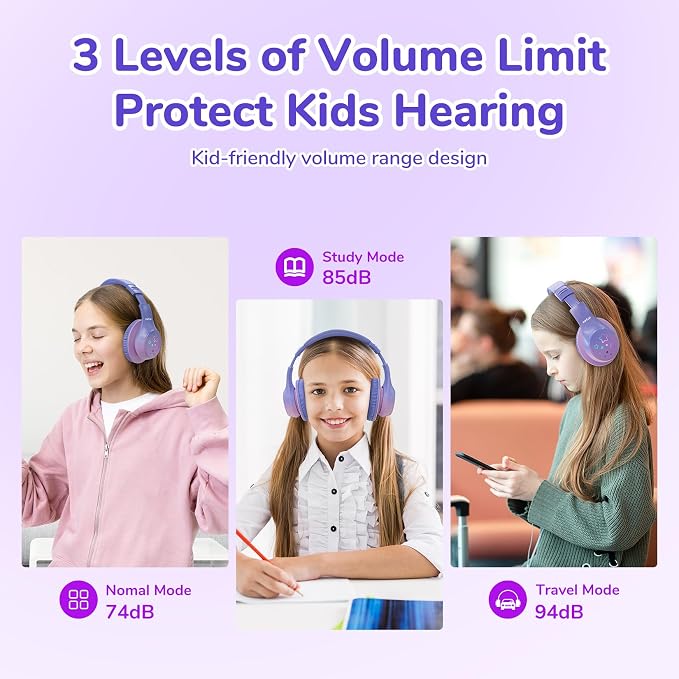 EarFun K4 Kids Bluetooth Headphones, Wireless Headphones