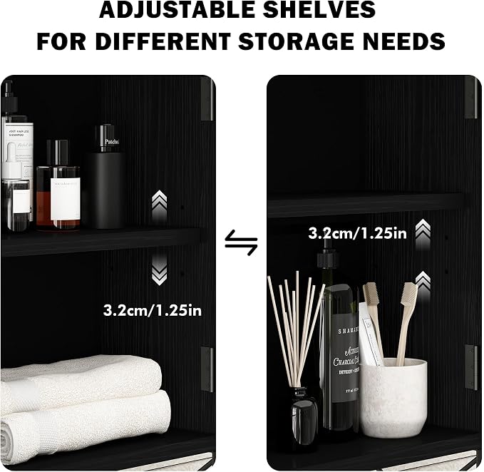 Rattan Bathroom Wall Cabinet