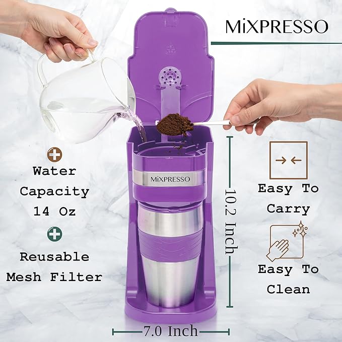 Mixpresso Single Serve & Single Cup Coffee Maker