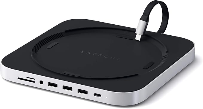 Satechi USB C Hub, Type-C Aluminum Stand & Hub, USB-C Data Port, Micro/SD Card