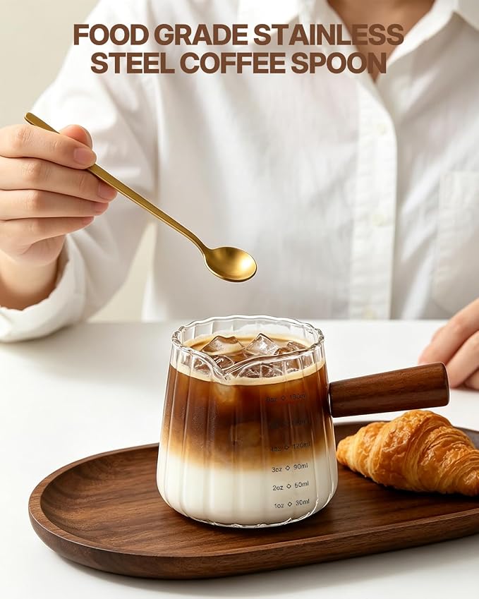 2 PCS 6OZ Glass Espresso Cups
