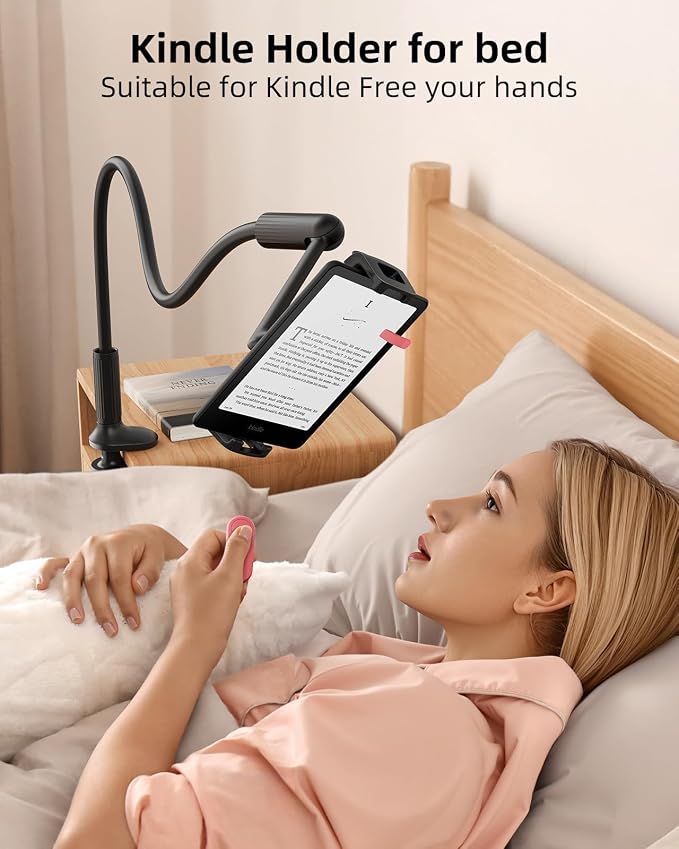 SAIJI 47" Gooseneck Kindle Holder, Tablet Holder