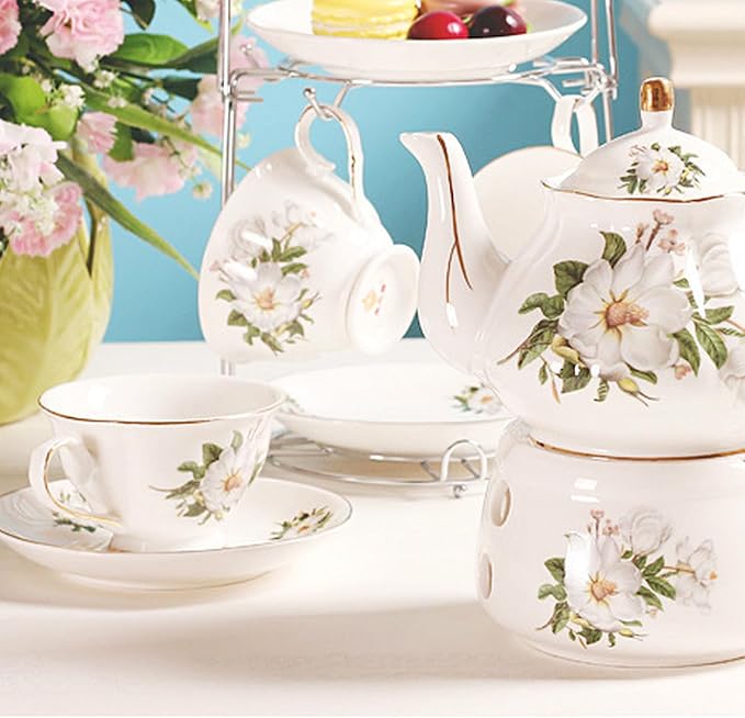 Ceramic Coffee Tea Gift Sets, European Luxury Tea Set, Suitable as A Gift