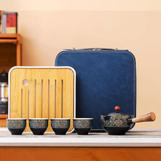 Chinese Tea Set, Chinese Gongfu Tea Set, Portable Teapot Set