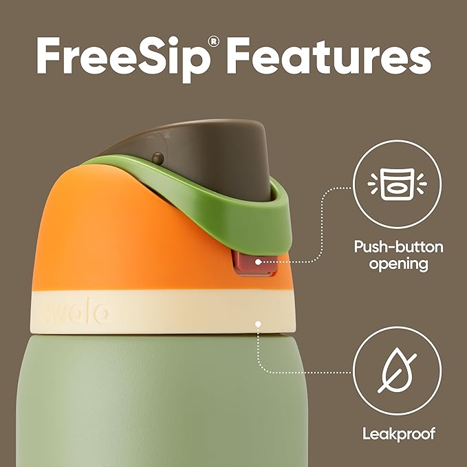 Owala FreeSip Stainless Steel Water Bottle 32 oz Camo Cool