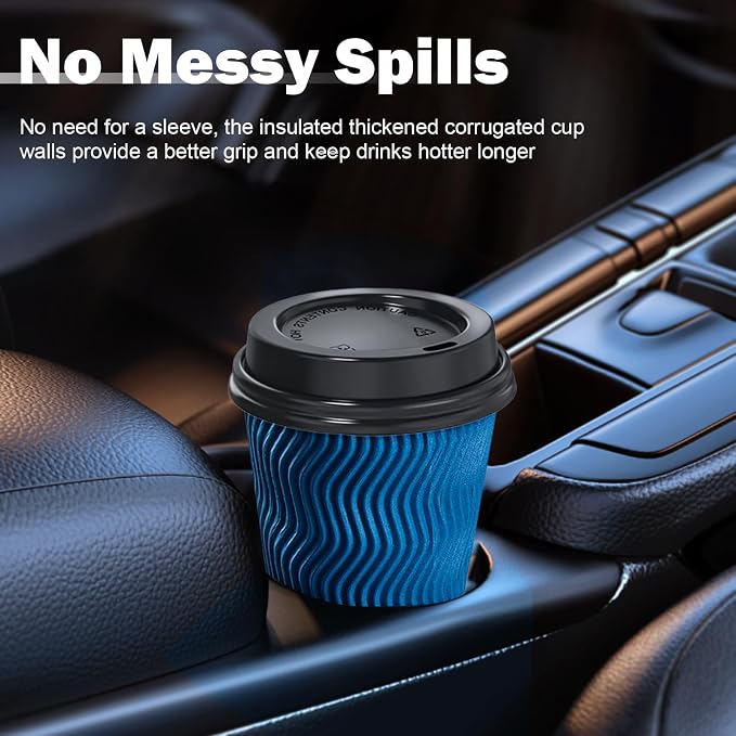 SIUQ 90 Pack 12 oz Disposable Coffee Cups