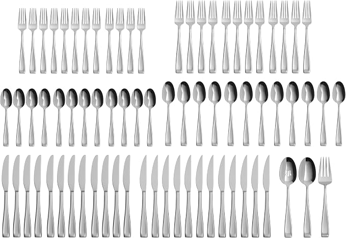 Oneida Moda 75-Piece 18/10 Silverware Set