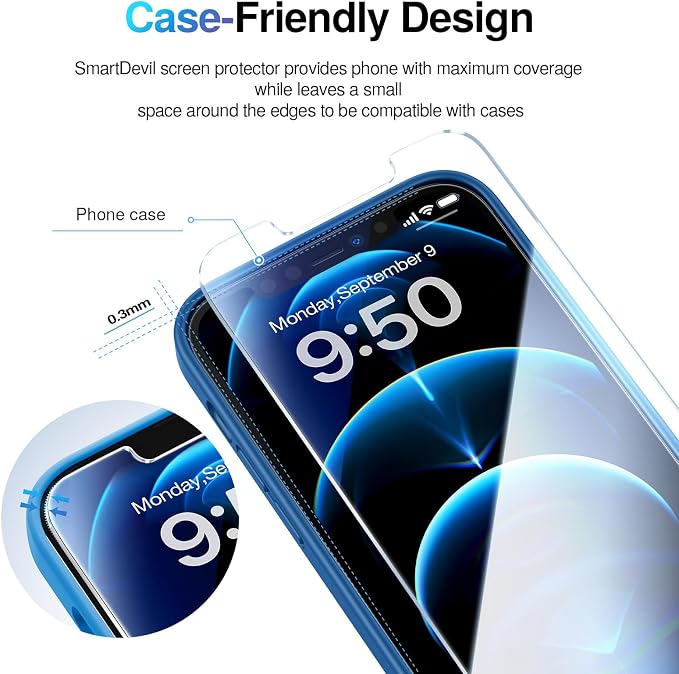 SMARTDEVIL 2 Pack Screen Protector