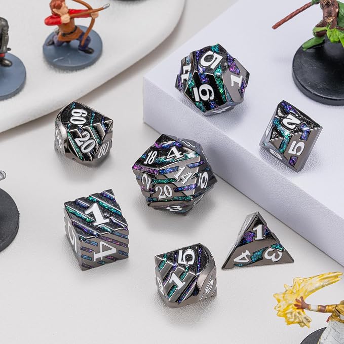 Dungeons and Dragons Dice, Metallic Stripes Dice