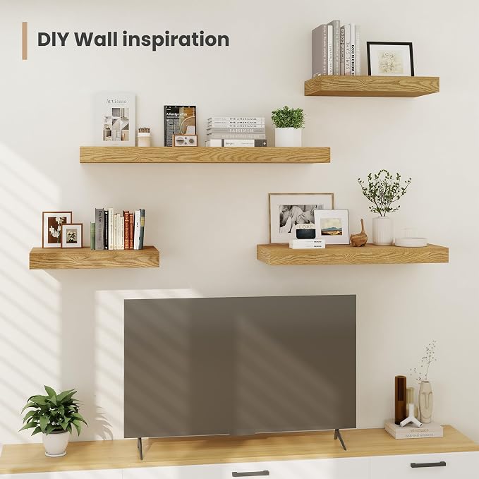 12" Deep Floating Shelves