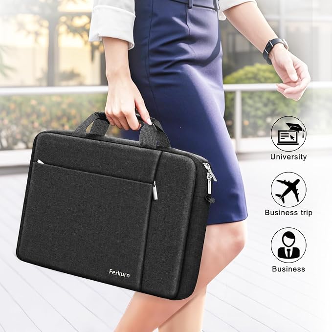 Ferkurn Laptop Bag Case for Women Men Computer Bag Compatible