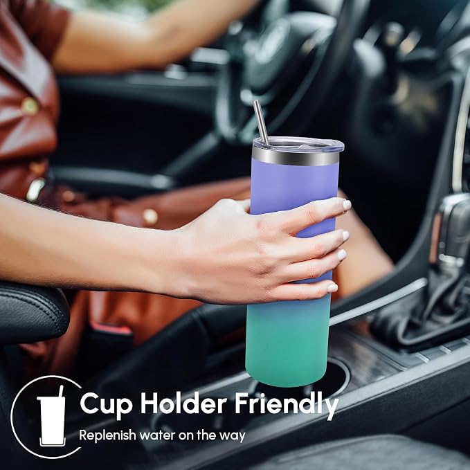 Volhoply 4 Pack Skinny Tumblers