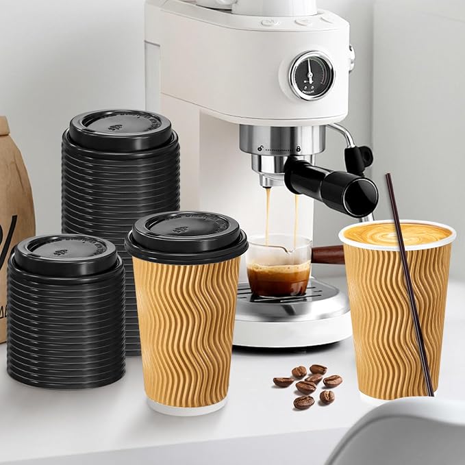 Lamosi 500 Pack 16 oz Disposable Coffee Cups