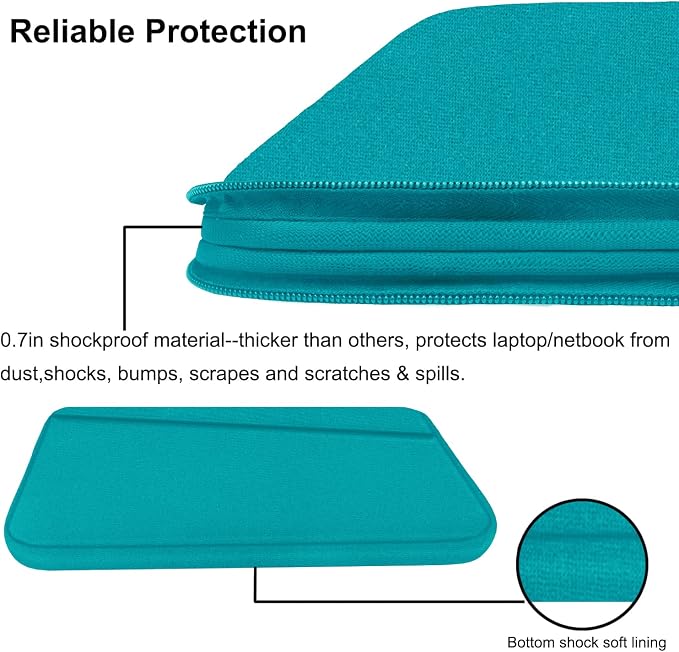 Laptop Sleeve Bag 15.6 inch, Durable Computer Carrying Bag Protective Case