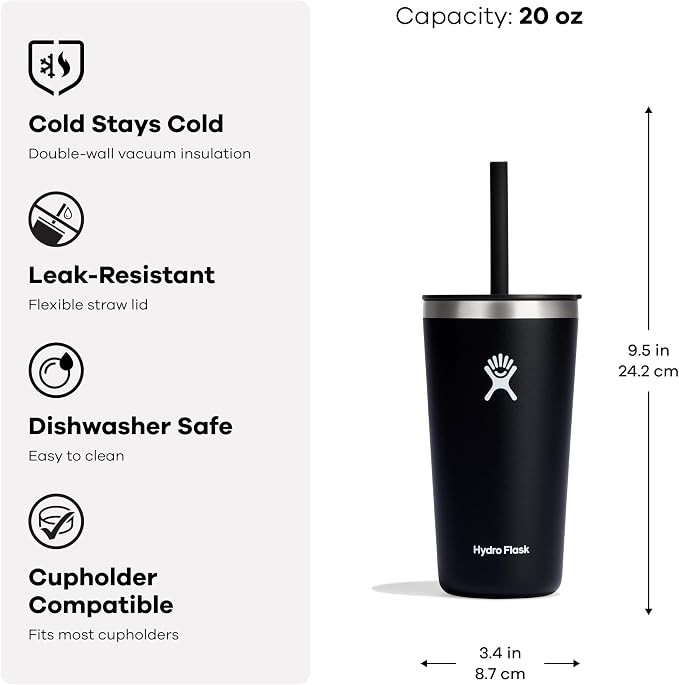 Hydro Flask 20 Oz All Around Tumbler Straw Lid Aloe