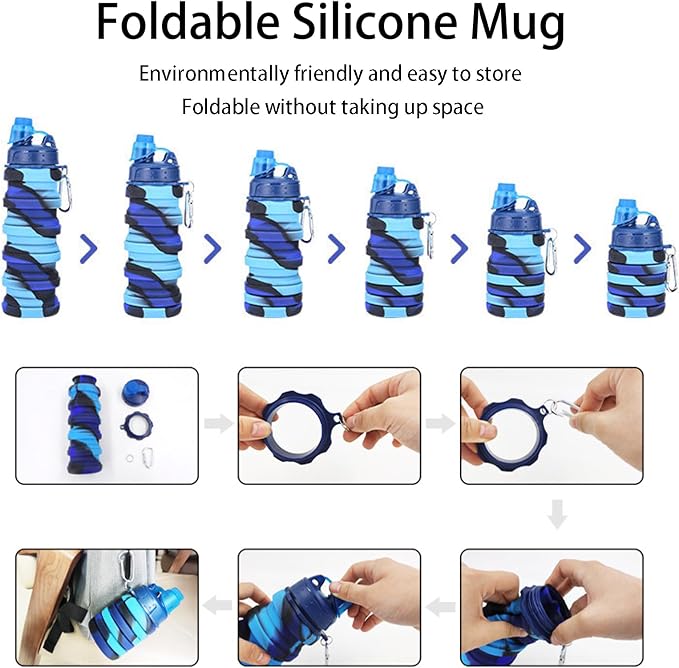 Collapsible Water Bottles Travel water bottle Sports Portable Sport Water