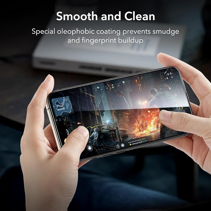 ESR 3+1 Pack for iPhone 15 Pro Max Screen Protector, Full Coverage Ultra-tough